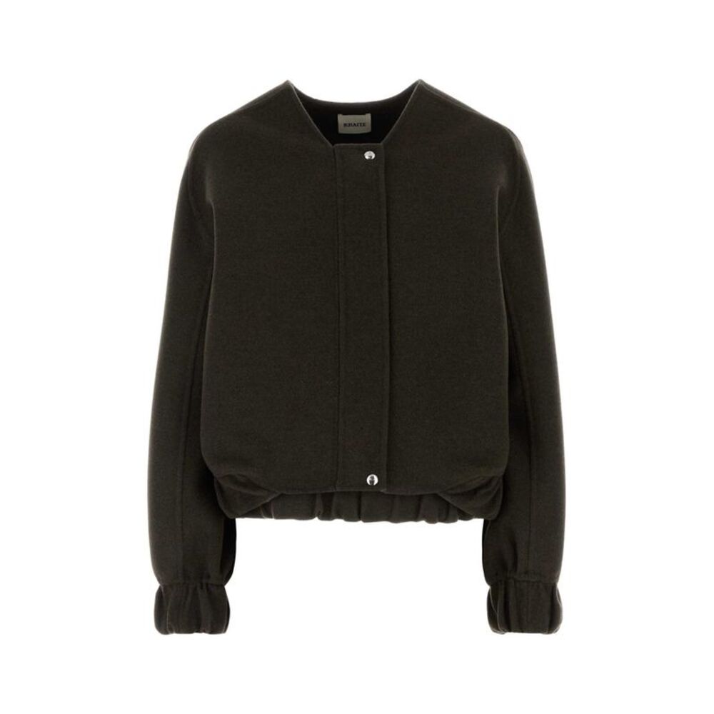 Khaite Women Dark Brown Wool Jacket